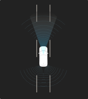 Front and rear park distance control