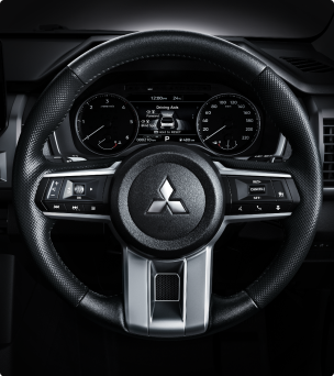 Easy-to-grip steering wheel